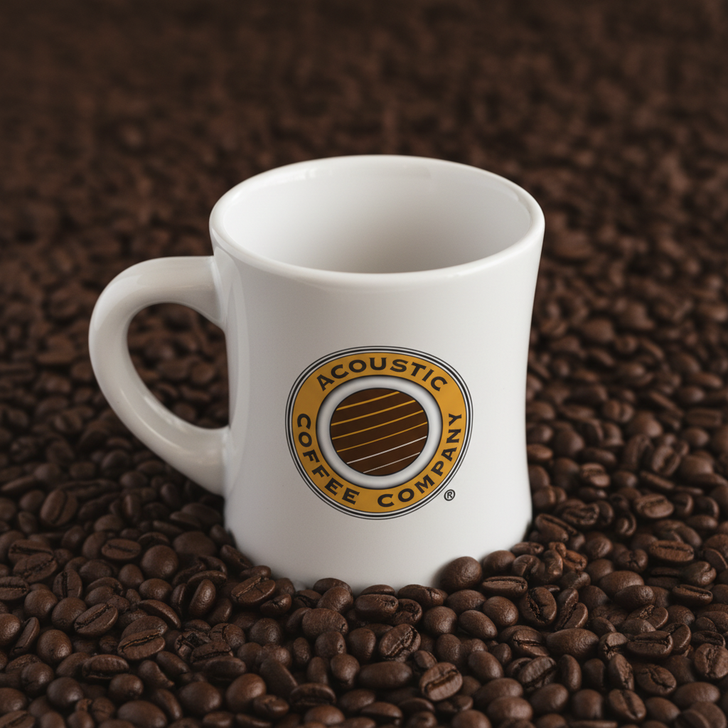 12 oz. Handmade Acoustic Coffee Diner Mug