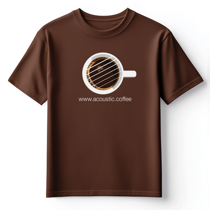 Acoustic Coffee, Chocolate Brown Mug Graphic