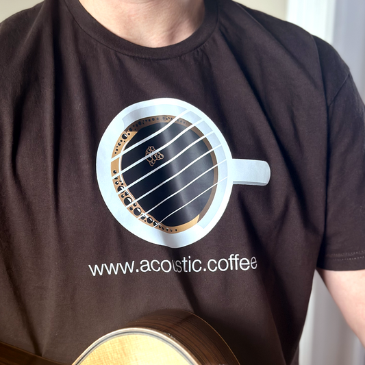 Acoustic Coffee, Chocolate Brown Mug Graphic