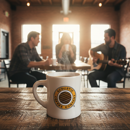 12 oz. Handmade Acoustic Coffee Diner Mug