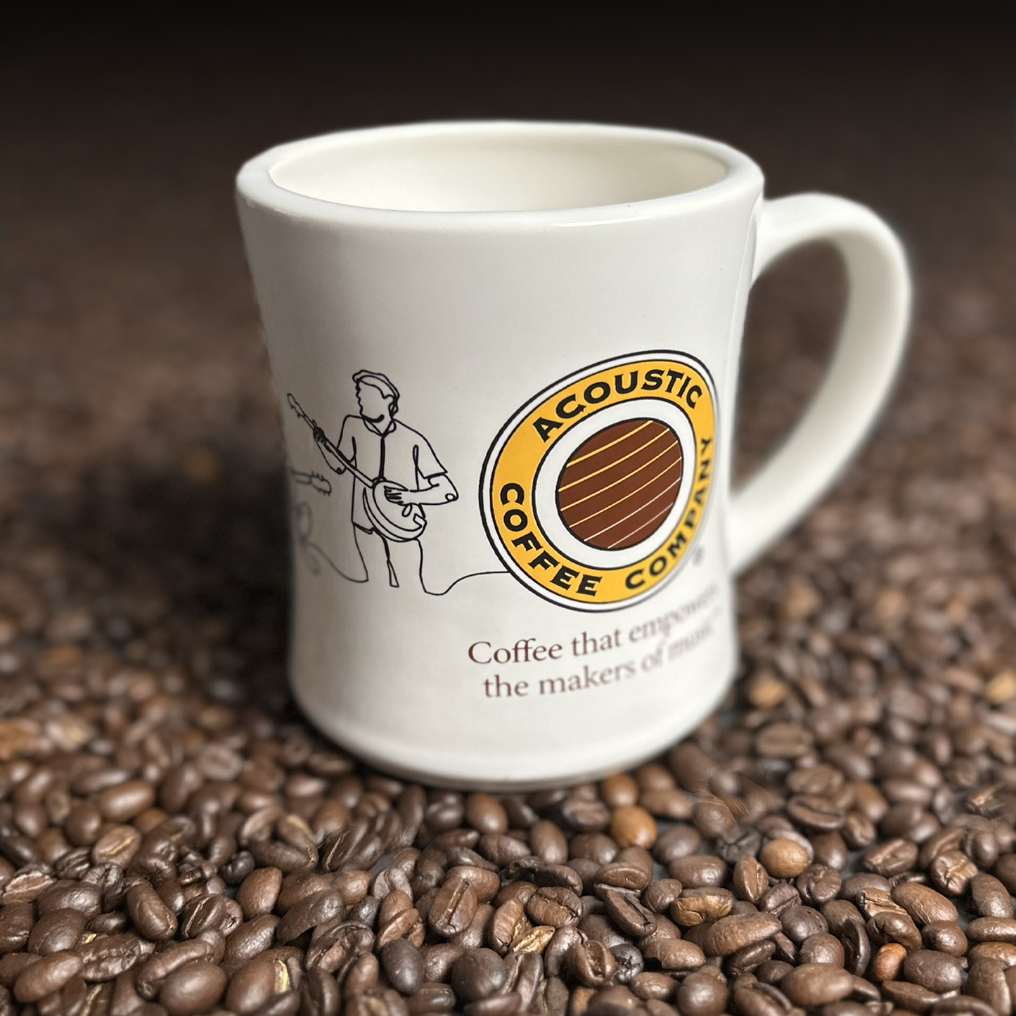 16 oz. Handmade Acoustic Coffee Diner Mug